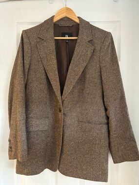 Banana Republic Brown Tweed Blazer